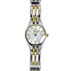 Gruen Ladies Swiss Two Tone MOP Dial Vintage 1990's Quartz Watch